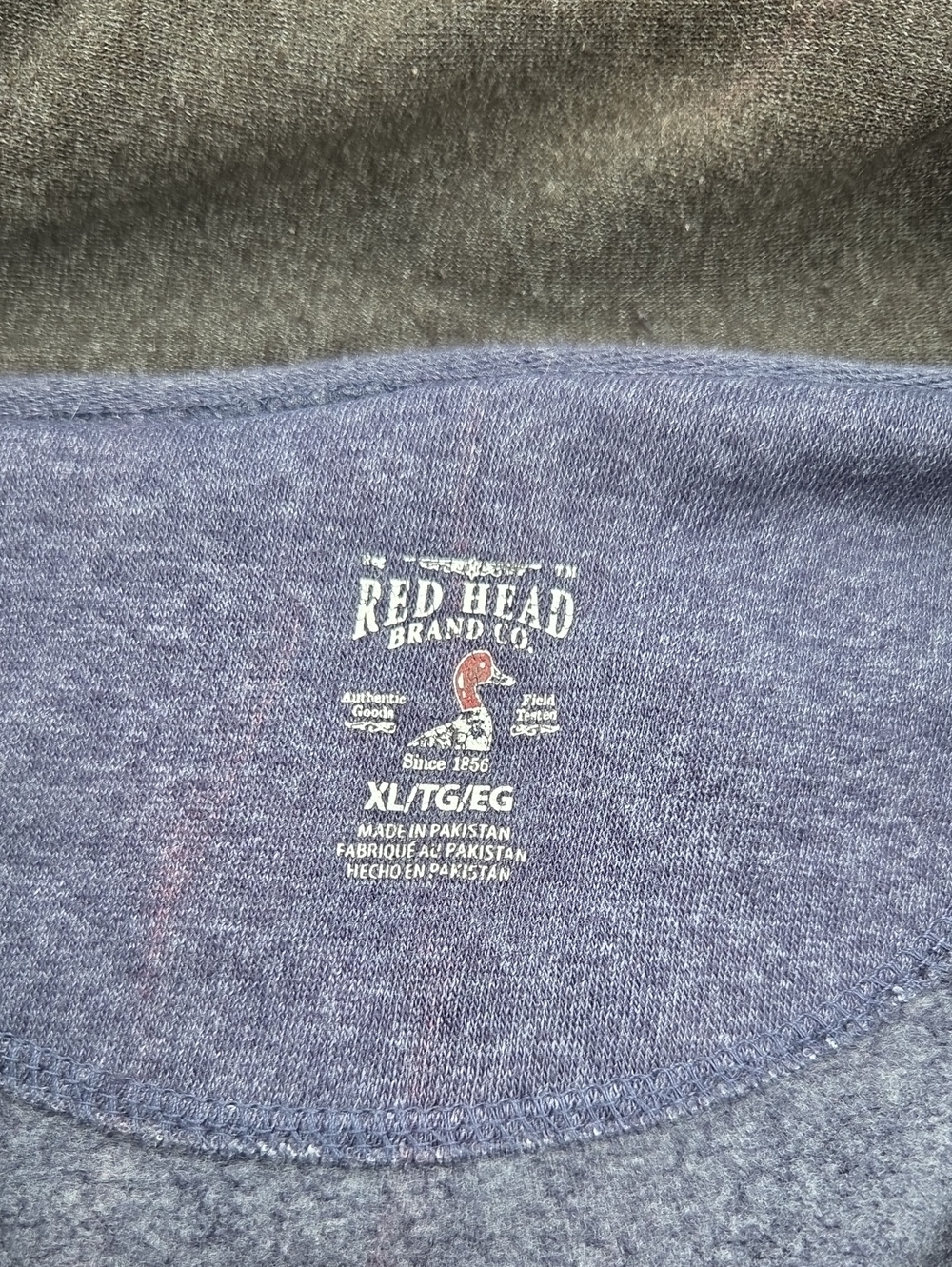 Men's Red Head Crewneck Sweater - Blue Heather, XL